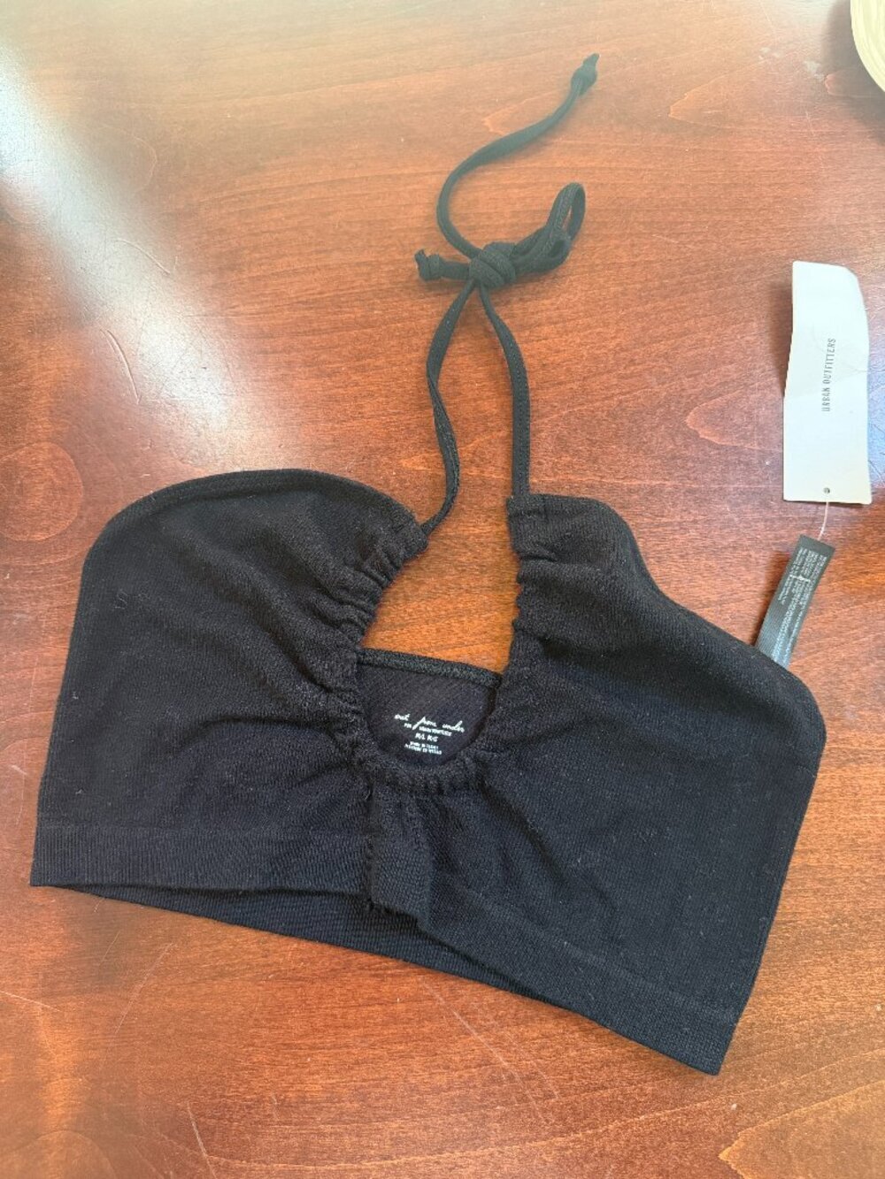 Urban Outfitters Out From Under Halter Neck Black Bra Bralette Crop Top Size M/L